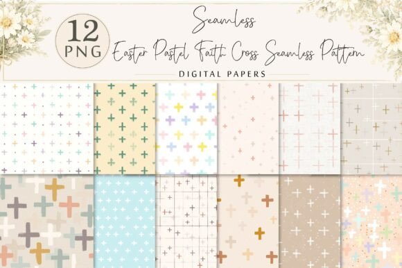Elevate Your Spring Projects with the Easter Pastel Faith Cross Pattern