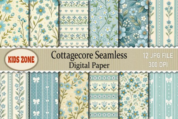 Evaluating the Cottagecore Seamless Digital Paper Set for Creative Projects