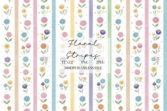 Floral Stripes Seamless Pattern: Design & Uses