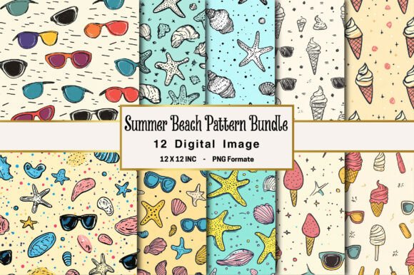Integrating the Summer Beach Pattern Bundle into Your Creative Workflow