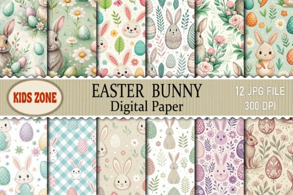 Strategic Design Decisions: Leveraging Easter Bunny Digital Paper for Brand Impact