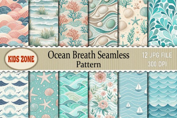 Strategic Design Decisions: Leveraging the Ocean Breath Seamless Pattern for Brand Consistency