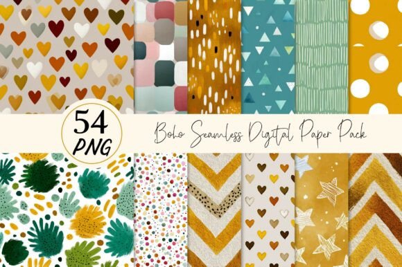Unlocking Creative Potential with the Boho Seamless Digital Paper Pack