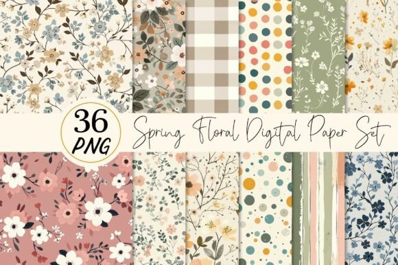 Unlocking Creative Potential with the Spring Floral Digital Paper Set