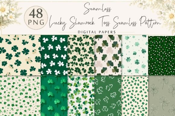 Unlocking Creativity with the Lucky Shamrock Toss Seamless Pattern