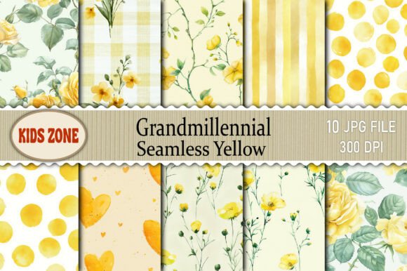 Unlocking the Charm of Grandmillennial Seamless Yellow for Modern Digital Design